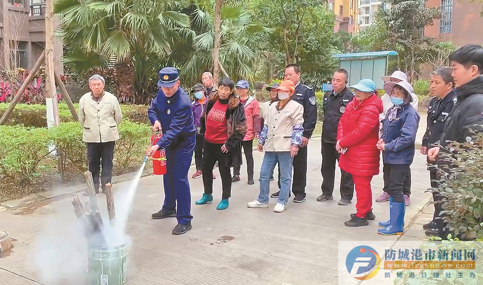 消防培訓進物業共筑小區“防火墻”